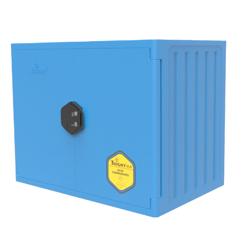 Tright PE 18 Gallon Blue Under-counter Strong Corrosive Safety Cabinet