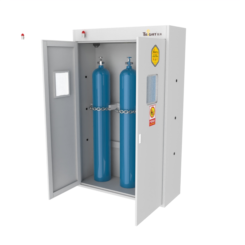 Tright Yellow Intelligent 3 Gas Cylinder Safety Cabinets