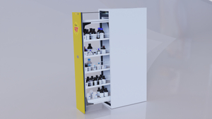 Tright / Automatic door 90 Minute 55 Gallon Blue EN Flammable Safety Cabinet / TUV Approved