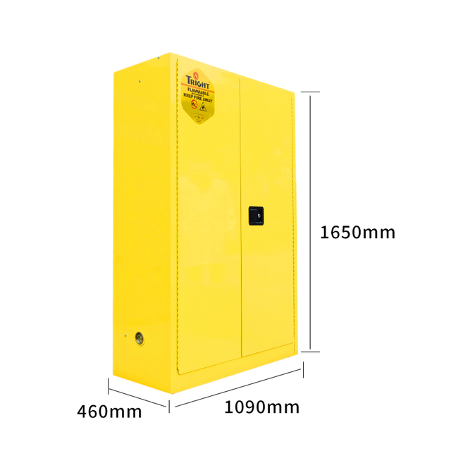 Tright Yellow 45 Gallon Flammable Safety Cabinet