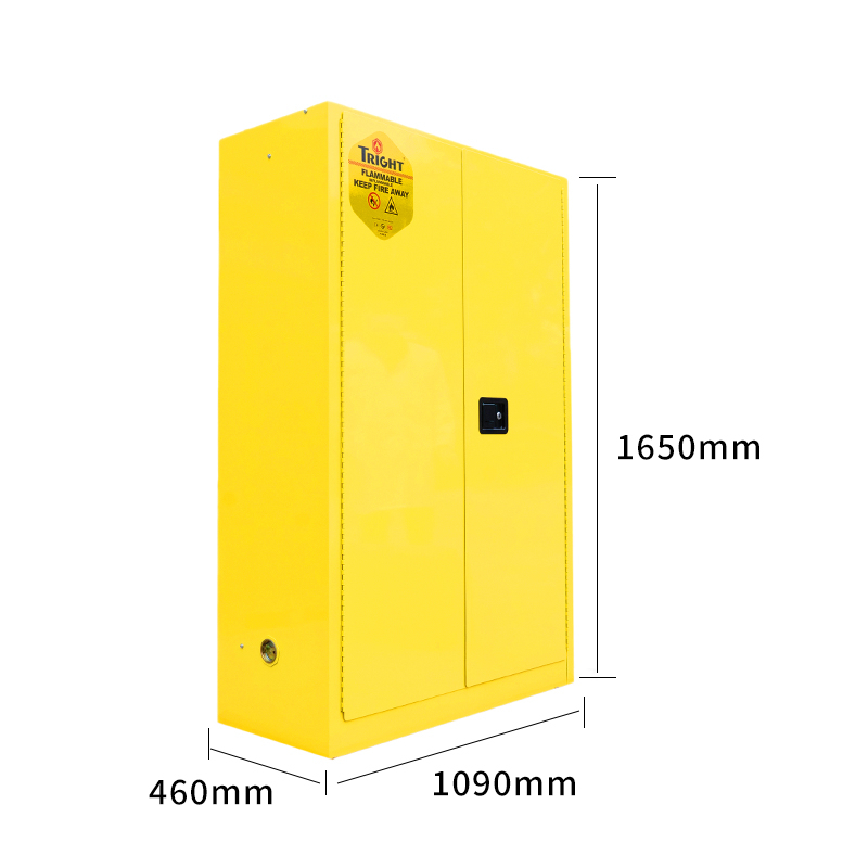 Tright Yellow 45 Gallon Flammable Safety Cabinet