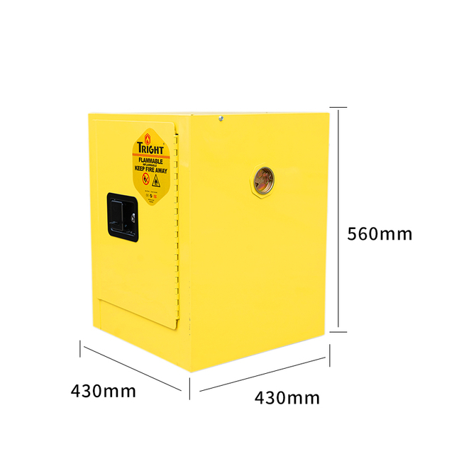 Tright Yellow 4 Gallon Flammable Safety Cabinet