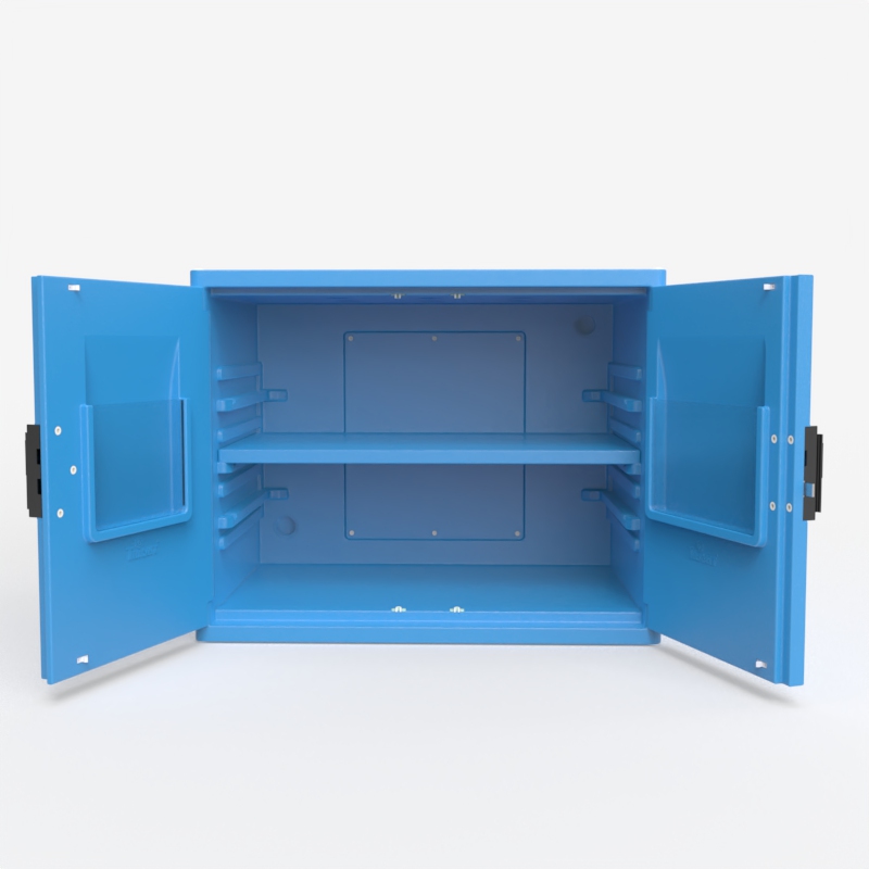 Tright PE 18 Gallon Blue Under-counter Strong Corrosive Safety Cabinet