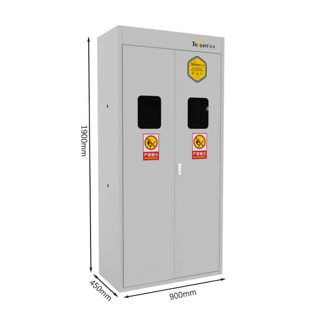 Tright Yellow Intelligent 2 Gas Cylinder Safety Cabinets