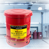 Tright OSHA Standard 6 Gallon 22.6L Red Oily Waste Can