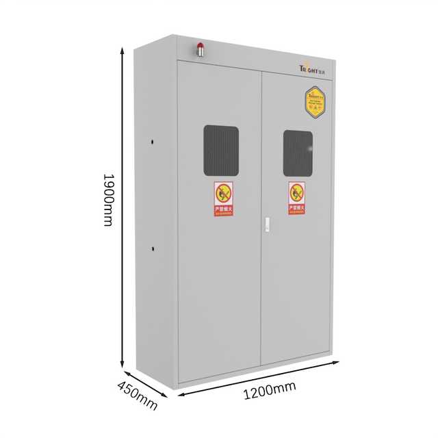 Tright Yellow Intelligent 3 Gas Cylinder Safety Cabinets
