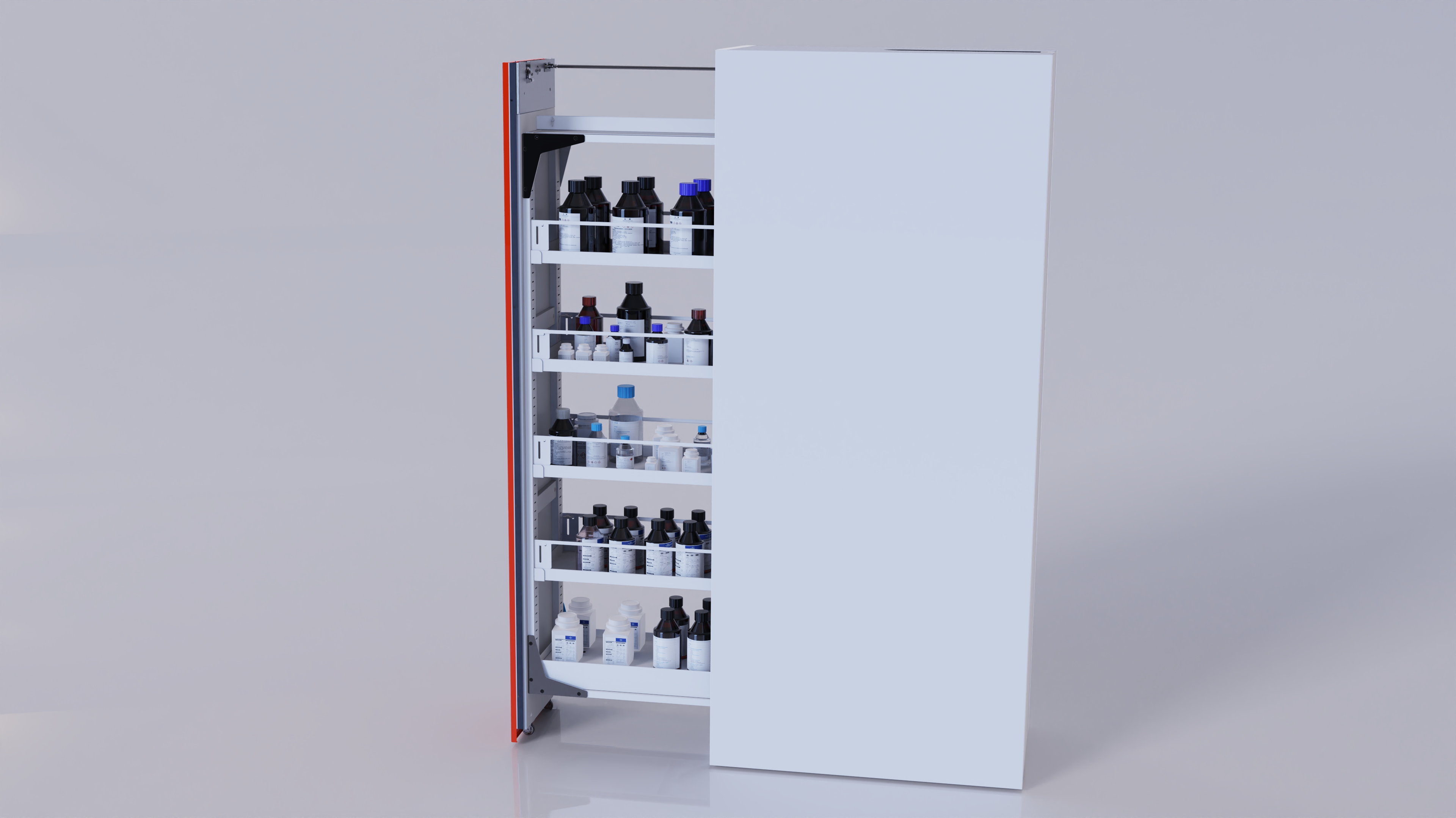 Tright / Automatic door 90 Minute 55 Gallon Blue EN Flammable Safety Cabinet / TUV Approved